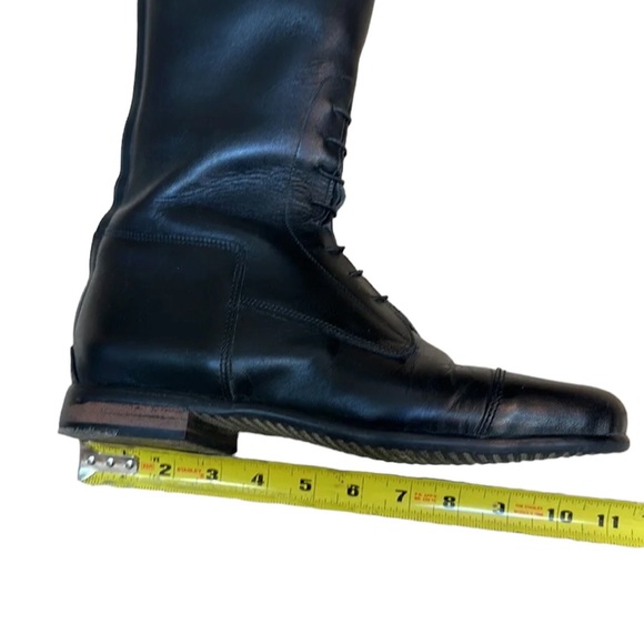 Rectiligne Andover Equestrian Jump Black Tall Riding Boot Made in France Sz 9 - Picture 12 of 17